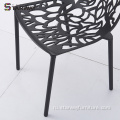 Мебель на улице Алюминиевый столовый стул и садовый стул